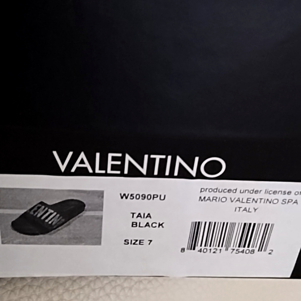 Valentino by Mario Valentino Black Slide Shoes - Picture 10 of 12